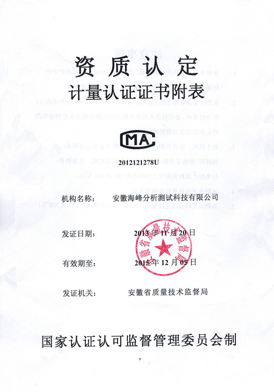 我司順利通過計量認證擴項評審